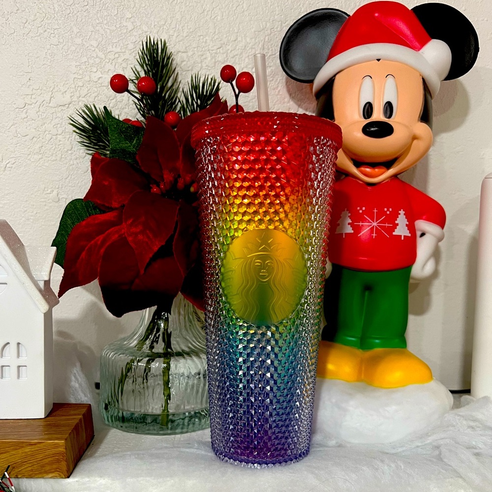 China exclusive studded rainbow Starbucks Tumbler